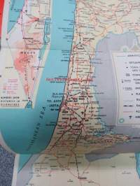 Touring map of Israel -turistikartta