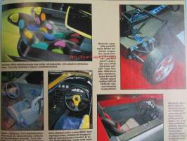 Vauhdin Maailma 1992 nr 4 -mm. VM maistelee Juha Kankusen Monte Lancia Martin Holmes pääsi maiskuttamaan, Formula 1 GP:t Kyalami ja Mexico, F1 Kuskien kypärät,