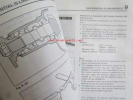 Mazda 929 Workshop Manual -korjaamokäsikirja, englanninkileinen