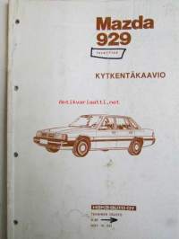 Mazda 929 Facelifted vm 1984--&gt; -kytkentäkaavio