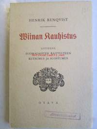 Wiinan kauhistus -liitteenä Suomalaisten raittiuuteen kutsumus ja suostumus, varustettu &quot;arvosteltavaksi&quot; leimalla.