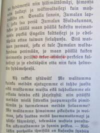 Wiinan kauhistus -liitteenä Suomalaisten raittiuuteen kutsumus ja suostumus, varustettu &quot;arvosteltavaksi&quot; leimalla.