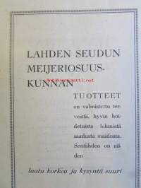 Itä-Hämeen maaviljelysseuran 50-vuotisjuhla ja Maatalousnäyttely, Lahdessa elokuun 14-16 päivinä 1931 Ohjelma