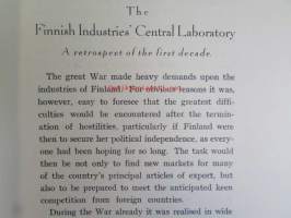 The Finnish Industries&#039; Central laboratory -A retrospect of the first decade