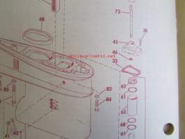 Johnson Outboard 1974 parts book 70 hp -varaosaluettelo, katso tarkemmat mallitiedot kuvasta