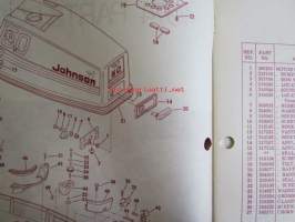 Johnson Outboard 1974 parts book 50 hp -varaosaluettelo, katso tarkemmat mallitiedot kuvasta