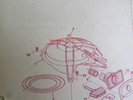 Johnson Outboard 1974 parts book 40 hp -varaosaluettelo, katso tarkemmat mallitiedot kuvasta