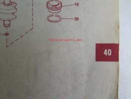 Johnson Outboard 1974 parts book 40 hp -varaosaluettelo, katso tarkemmat mallitiedot kuvasta