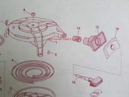 Johnson Outboard 1974 parts book 25 hp -varaosaluettelo, katso tarkemmat mallitiedot kuvasta