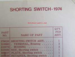 Johnson Outboard 1974 parts book 25 hp -varaosaluettelo, katso tarkemmat mallitiedot kuvasta