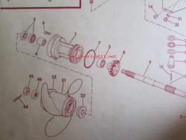 Johnson Outboard 1974 parts book 9.9 hp -varaosaluettelo, katso tarkemmat mallitiedot kuvasta