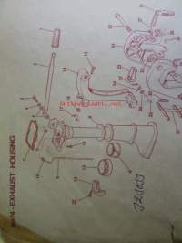 Johnson Outboard 1974 parts book E-4 hp -varaosaluettelo, katso tarkemmat mallitiedot kuvasta