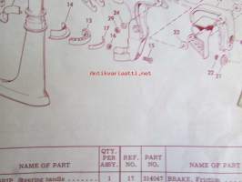 Johnson Outboard 1974 parts book 2 hp -varaosaluettelo, katso tarkemmat mallitiedot kuvasta
