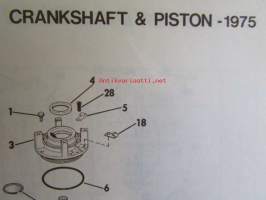 Johnson Outboard 1975 parts book 135 hp -varaosaluettelo, katso tarkemmat mallitiedot kuvasta
