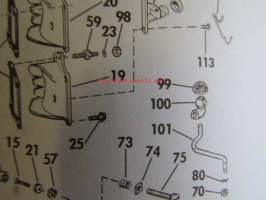 Johnson Outboard 1975 parts book 135 hp -varaosaluettelo, katso tarkemmat mallitiedot kuvasta