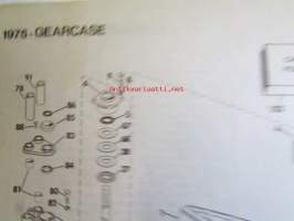 Johnson Outboard 1975 parts book 135 hp -varaosaluettelo, katso tarkemmat mallitiedot kuvasta