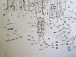 Johnson Outboard 1975 parts book 115 hp -varaosaluettelo, katso tarkemmat mallitiedot kuvasta
