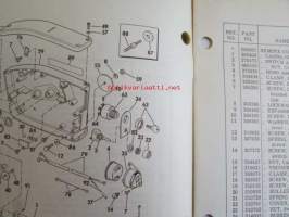 Johnson Outboard 1975 parts book 85 hp -varaosaluettelo, katso tarkemmat mallitiedot kuvasta