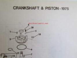 Johnson Outboard 1975 parts book 85 hp -varaosaluettelo, katso tarkemmat mallitiedot kuvasta