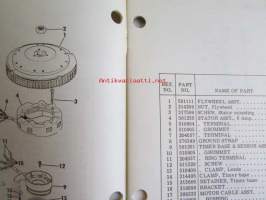 Johnson Outboard 1975 parts book 75 hp -varaosaluettelo, katso tarkemmat mallitiedot kuvasta