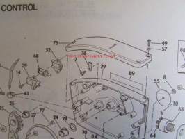 Johnson Outboard 1975 parts book 75 hp -varaosaluettelo, katso tarkemmat mallitiedot kuvasta