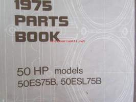 Johnson Outboard 1975 parts book 50 hp -varaosaluettelo, katso tarkemmat mallitiedot kuvasta
