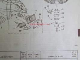 Johnson Outboard 1975 parts book 40 hp -varaosaluettelo, katso tarkemmat mallitiedot kuvasta