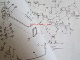 Johnson Outboard 1975 parts book 15 hp -varaosaluettelo, katso tarkemmat mallitiedot kuvasta