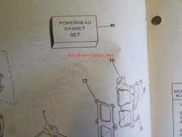 Johnson Outboard 1975 parts book 15 hp -varaosaluettelo, katso tarkemmat mallitiedot kuvasta