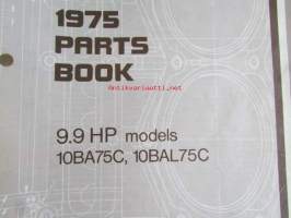 Johnson Outboard 1975 parts book 9.9 hp -varaosaluettelo, katso tarkemmat mallitiedot kuvasta