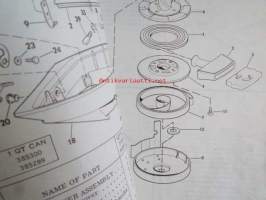 Johnson Outboard 1975 parts book 9.9 hp -varaosaluettelo, katso tarkemmat mallitiedot kuvasta