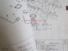 Johnson Outboard 1975 parts book 9.9 hp -varaosaluettelo, katso tarkemmat mallitiedot kuvasta