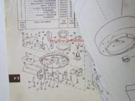 Johnson Outboard 1975 parts book E-4 hp -varaosaluettelo, katso tarkemmat mallitiedot kuvasta