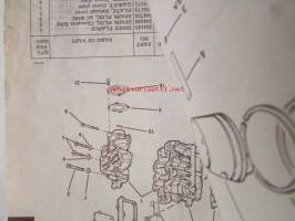Johnson Outboard 1975 parts book E-4 hp -varaosaluettelo, katso tarkemmat mallitiedot kuvasta