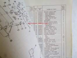 Johnson OMC Accessories 1975 parts book -varaosaluettelo