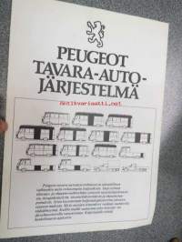 Peugeot tavara-autojärjestelmä -myyntiesite