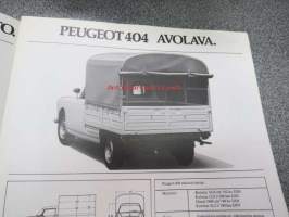 Peugeot tavara-autojärjestelmä -myyntiesite