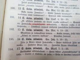 Raamatullinen Saarnakirja - Kolme wuosikertaa uusien ewnkeliumitekstien selityksiä III Kolmas vuosikerta, esitti Emil Murén.