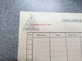 Kansallinen Kirjakauppa Oy -lukujärjestys