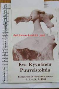 eva ryynänen puuveistoksia  tampereen nykytaiteen museo 13.5.-24.8.1983