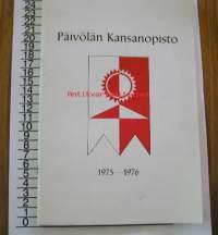 Päivölä. Kansanopisto  1975-1976