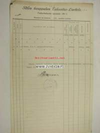 Salon kauppalan taksoitusluettelo E &amp; J Leino puunjalostustehdas 1923 -asiakirja