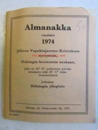 Almanakka 1974