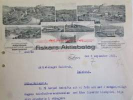 Fiskars Aktiebolaget, den 5 september 1921 -asiakirja