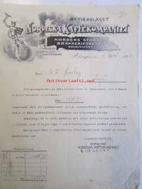 Nordiska Kaffekompaniet, Helsingfors 5 april 1928 -asiakirja