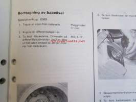 Volvo Bussar Servicehandbok Avd. 4(46) Bakväxel EV80  -Huoltokirjasarjan osa