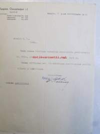 Kuopion Osuusmeijeri, Kuopiossa marraskuun 7. 1939 -asiakirja