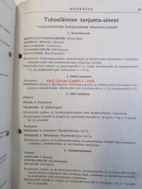 Hankkija Kasvitarhasiemenet kasvinsuojeluaineet 1960