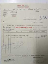 Björneborgs Mekaniska Werkstads Aktiebolaget, Björnborg 21 april 1921 -asiakirja