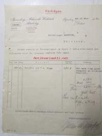 Björneborgs Mekaniska Werkstads Aktiebolaget, Björnborg 29 mars 1921 -asiakirja